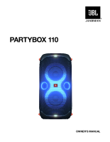 JBL PartyBox 110 - Owners manual 